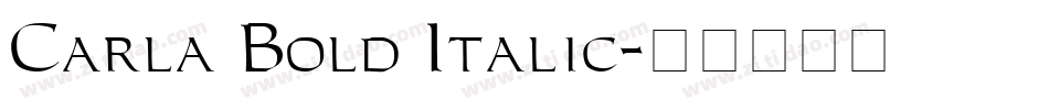 Carla Bold Italic字体转换